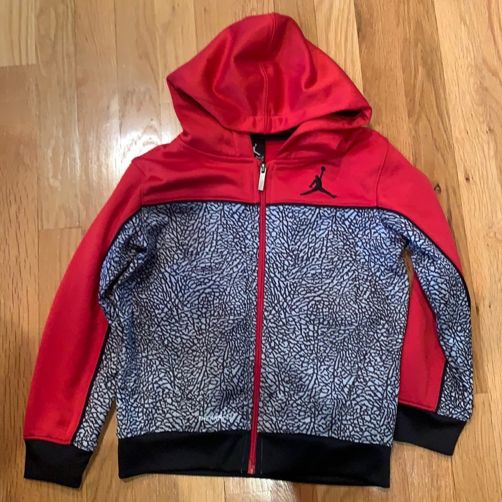 Jordan full zip hoodie. Size 7